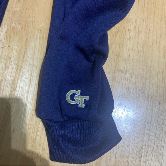 Adidas Women's Sweatshirt Navy Blue Logo Jackets NCA Georgia Tech Size Large $75 - Picture 6 of 7